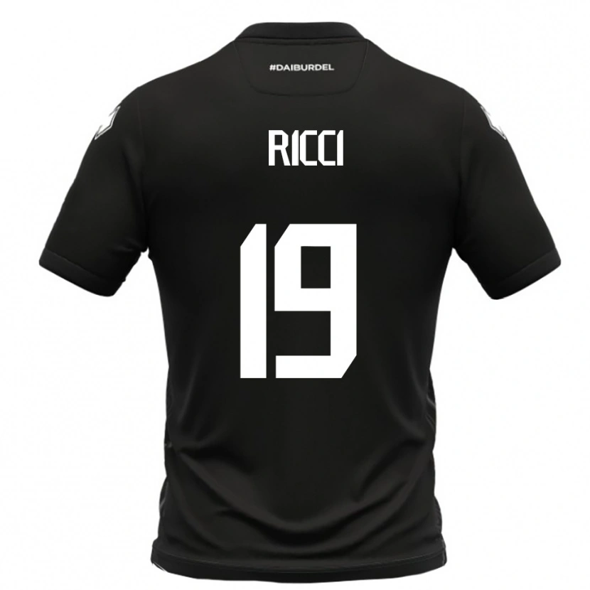 Danxen Herren Gabriele Ricci #19 Schwarz Weiß Auswärtstrikot Trikot 2025/26 T-Shirt Österreich