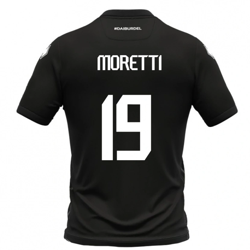 Danxen Herren Noah Moretti #19 Schwarz Weiß Auswärtstrikot Trikot 2025/26 T-Shirt Österreich