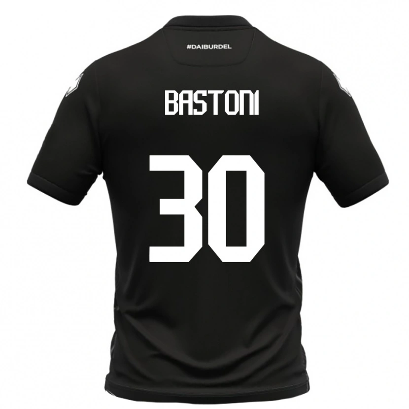 Danxen Herren Simone Bastoni #30 Schwarz Weiß Auswärtstrikot Trikot 2025/26 T-Shirt Österreich