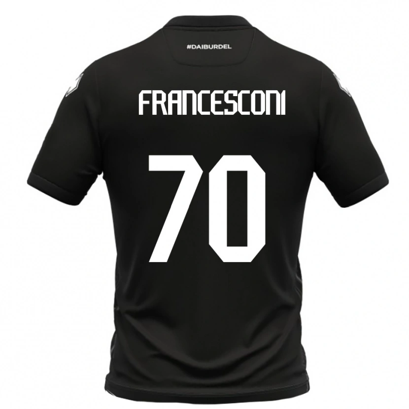 Danxen Herren Matteo Francesconi #70 Schwarz Weiß Auswärtstrikot Trikot 2025/26 T-Shirt Österreich