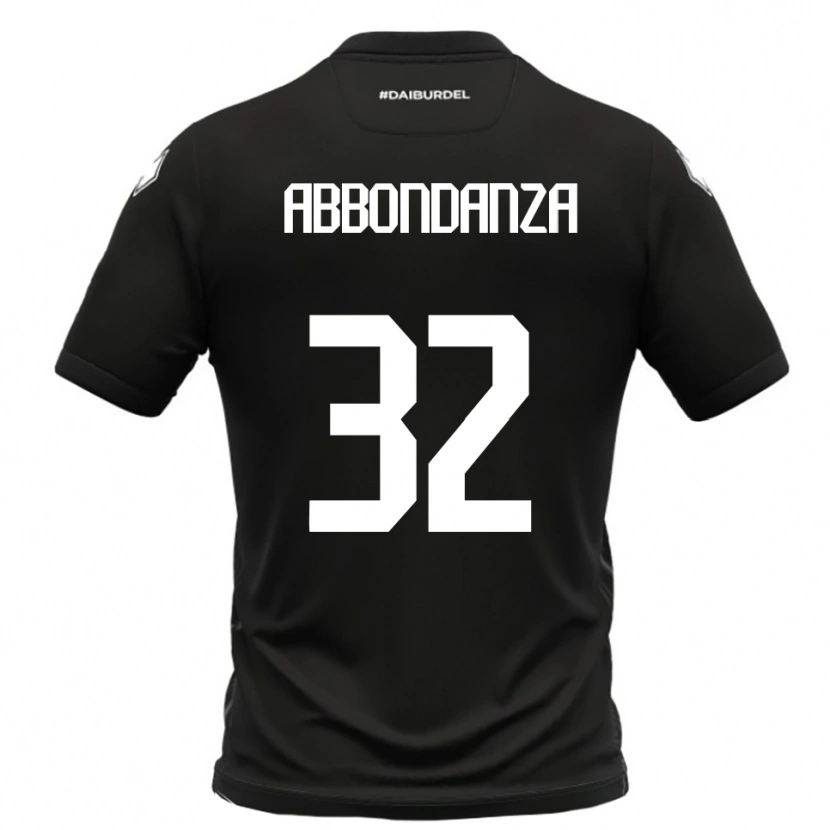 Danxen Herren Simone Abbondanza #32 Schwarz Weiß Auswärtstrikot Trikot 2025/26 T-Shirt Österreich
