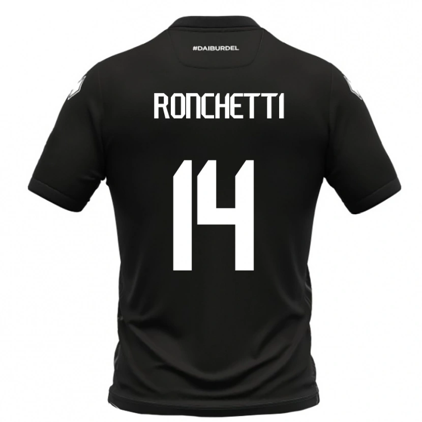 Danxen Herren Filippo Ronchetti #14 Schwarz Weiß Auswärtstrikot Trikot 2025/26 T-Shirt Österreich