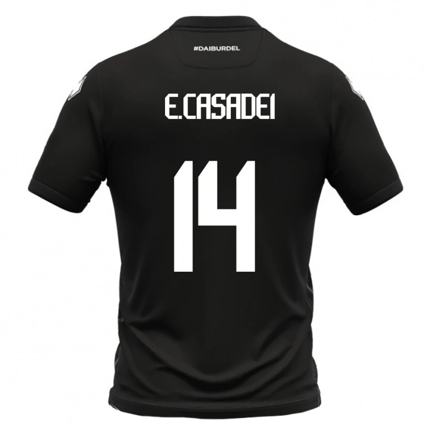 Danxen Herren Enea Casadei #14 Schwarz Weiß Auswärtstrikot Trikot 2025/26 T-Shirt Österreich
