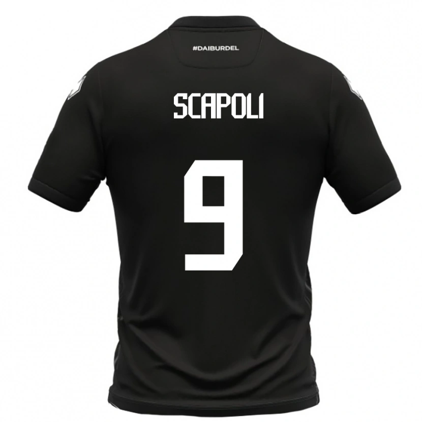 Danxen Herren Francesco Scapoli #9 Schwarz Weiß Auswärtstrikot Trikot 2025/26 T-Shirt Österreich