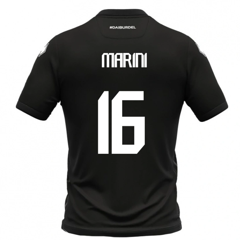 Danxen Herren David Marini #16 Schwarz Weiß Auswärtstrikot Trikot 2025/26 T-Shirt Österreich