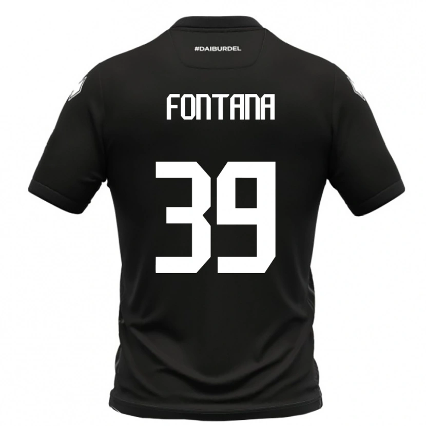Danxen Herren Niccolò Fontana #39 Schwarz Weiß Auswärtstrikot Trikot 2025/26 T-Shirt Österreich