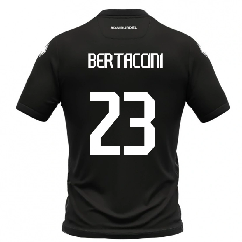 Danxen Herren Filippo Bertaccini #23 Schwarz Weiß Auswärtstrikot Trikot 2025/26 T-Shirt Österreich