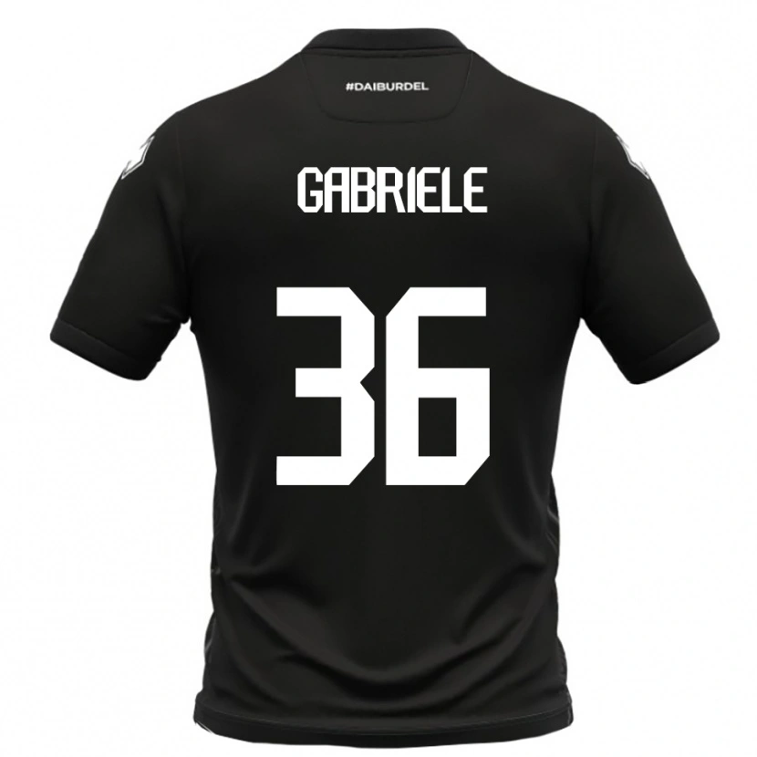 Danxen Herren Tommaso Gabriele #36 Schwarz Weiß Auswärtstrikot Trikot 2025/26 T-Shirt Österreich