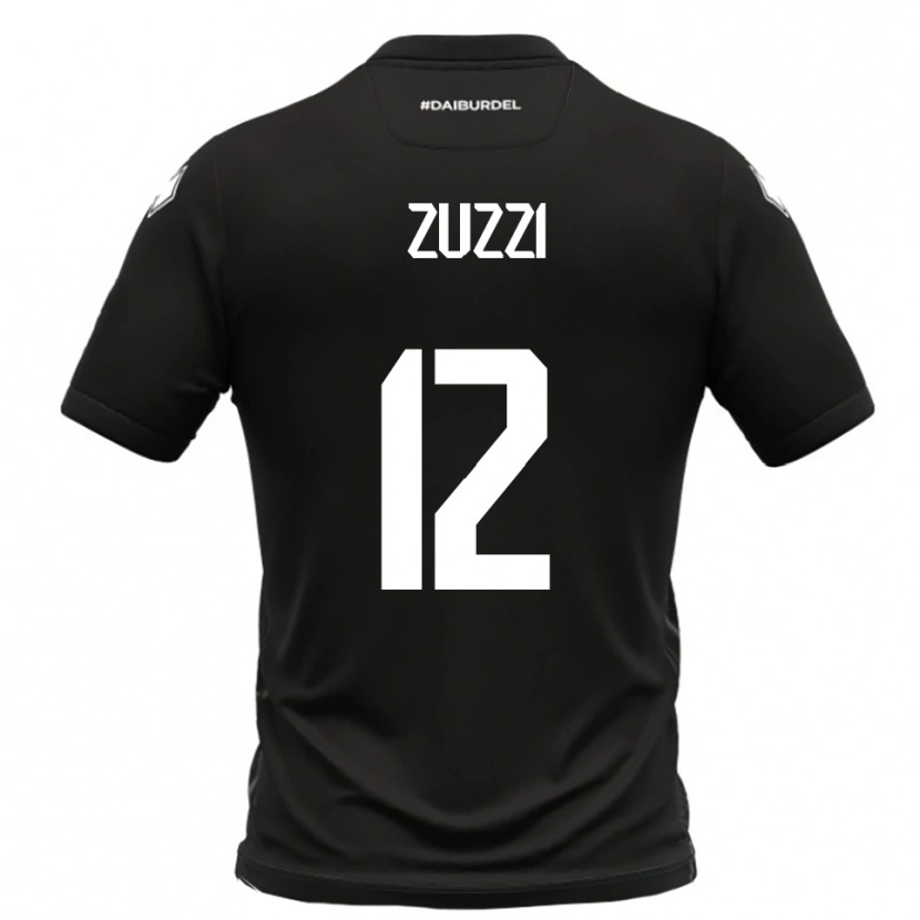 Danxen Herren Riccardo Zuzzi #12 Schwarz Weiß Auswärtstrikot Trikot 2025/26 T-Shirt Österreich
