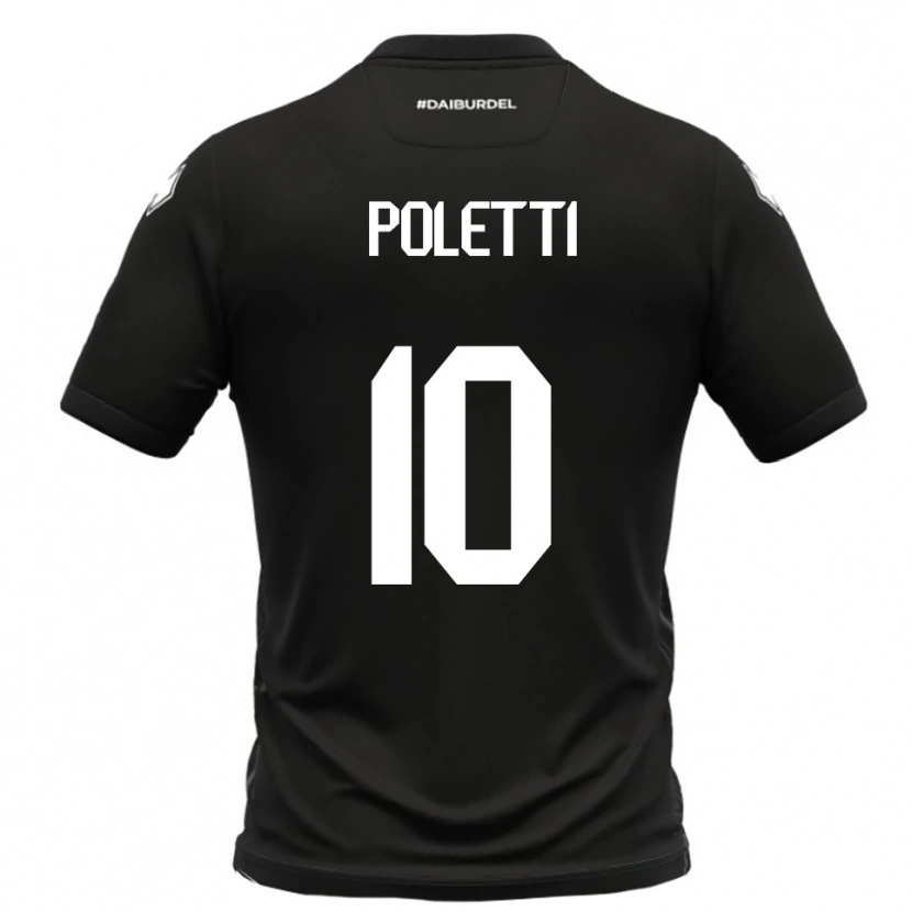 Danxen Herren Thomas Poletti #10 Schwarz Weiß Auswärtstrikot Trikot 2025/26 T-Shirt Österreich