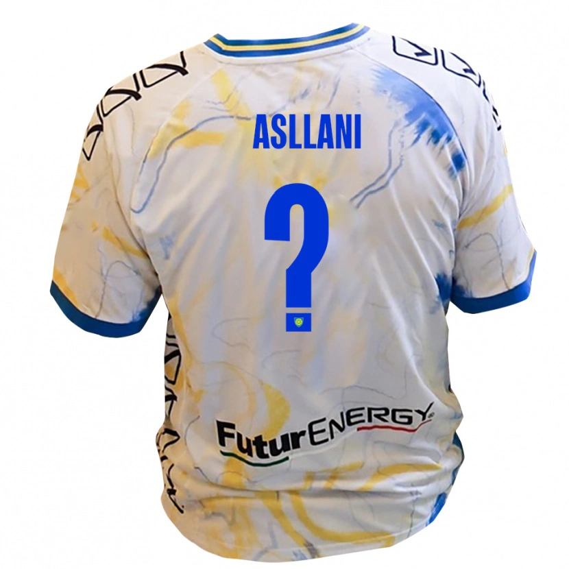 Danxen Herren Jurgen Asllani #0 Weiß Gelb Blau Auswärtstrikot Trikot 2025/26 T-Shirt Österreich