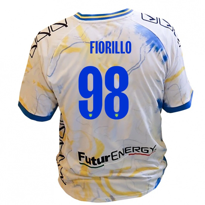 Danxen Herren Vincenzo Fiorillo #98 Weiß Gelb Blau Auswärtstrikot Trikot 2025/26 T-Shirt Österreich