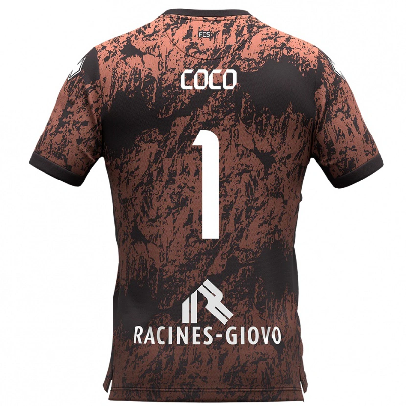 Danxen Herren Lorenzo Coco #1 Braun Schwarz Auswärtstrikot Trikot 2025/26 T-Shirt Österreich