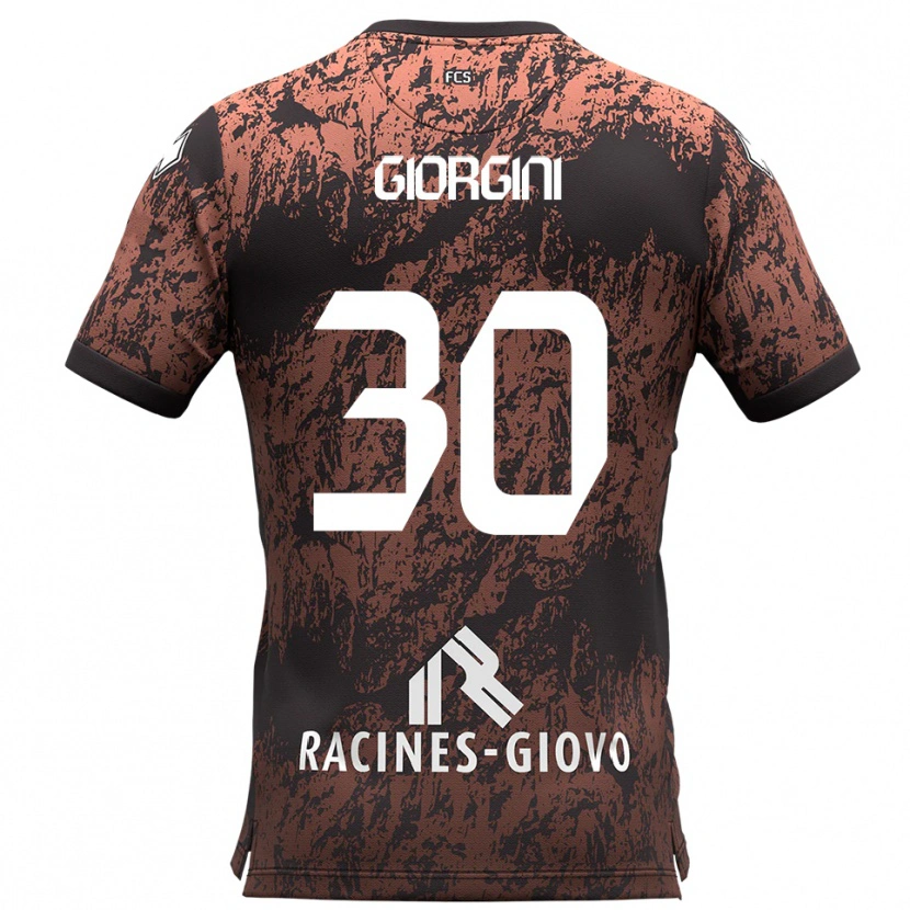 Danxen Herren Andrea Giorgini #30 Braun Schwarz Auswärtstrikot Trikot 2025/26 T-Shirt Österreich