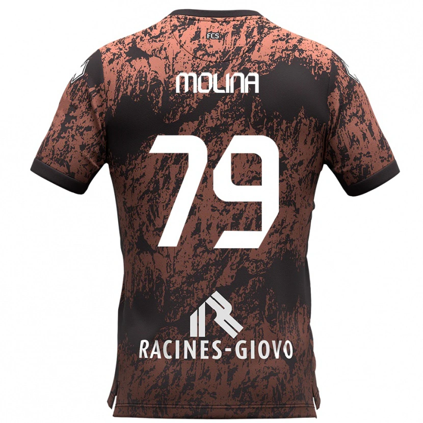 Danxen Herren Salvatore Molina #79 Braun Schwarz Auswärtstrikot Trikot 2025/26 T-Shirt Österreich