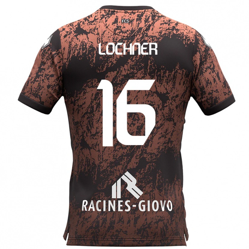 Danxen Herren Filippo Lochner #16 Braun Schwarz Auswärtstrikot Trikot 2025/26 T-Shirt Österreich