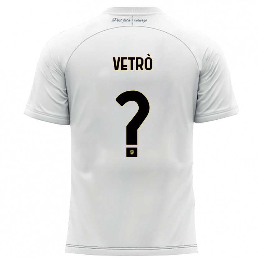 Danxen Herren Antonio Vetrò #0 Weiß Gelb Auswärtstrikot Trikot 2025/26 T-Shirt Österreich