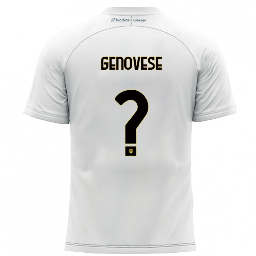 Danxen Herren Mattia Genovese #0 Weiß Gelb Auswärtstrikot Trikot 2025/26 T-Shirt Österreich
