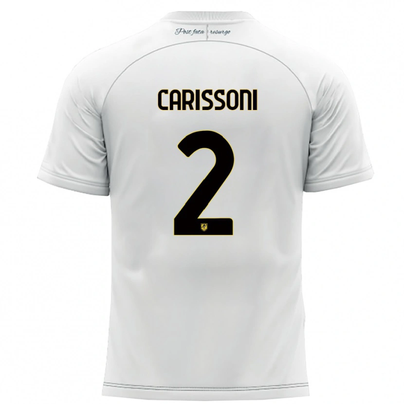 Danxen Herren Lorenzo Carissoni #2 Weiß Gelb Auswärtstrikot Trikot 2025/26 T-Shirt Österreich