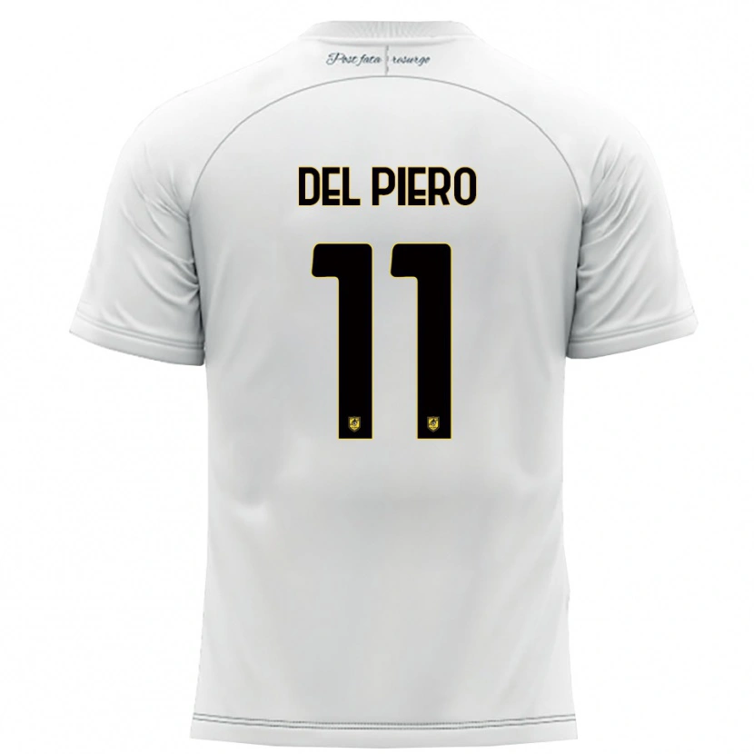 Danxen Herren Lorenzo Del Piero #11 Weiß Gelb Auswärtstrikot Trikot 2025/26 T-Shirt Österreich