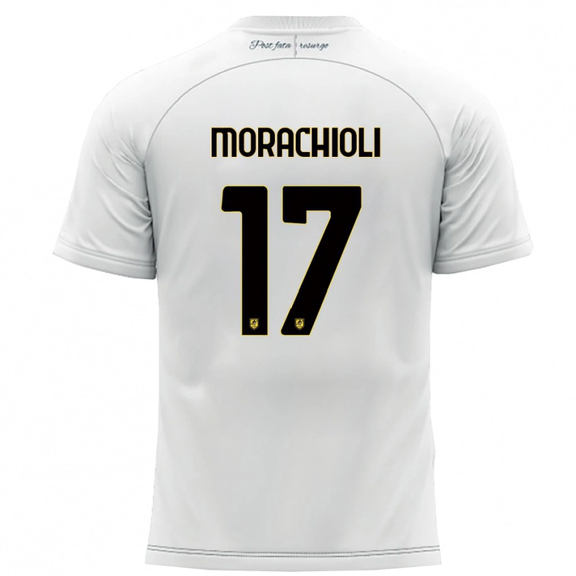 Danxen Herren Gregorio Morachioli #17 Weiß Gelb Auswärtstrikot Trikot 2025/26 T-Shirt Österreich