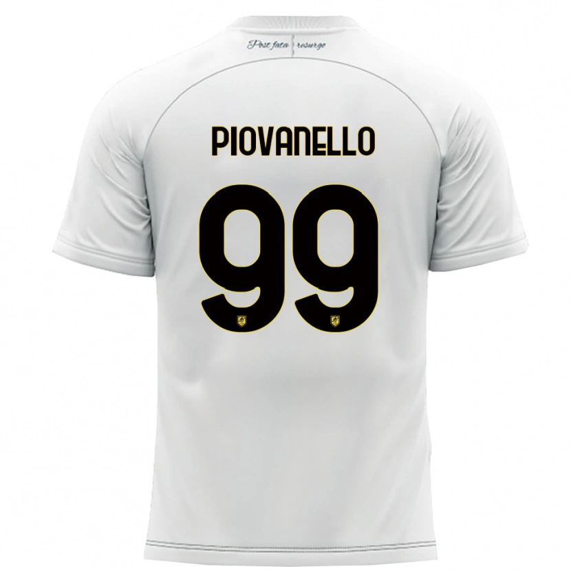 Danxen Herren Enrico Piovanello #99 Weiß Gelb Auswärtstrikot Trikot 2025/26 T-Shirt Österreich