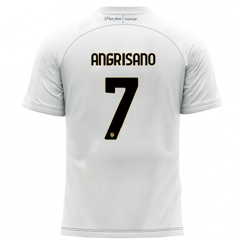Danxen Herren Cosimo Angrisano #7 Weiß Gelb Auswärtstrikot Trikot 2025/26 T-Shirt Österreich