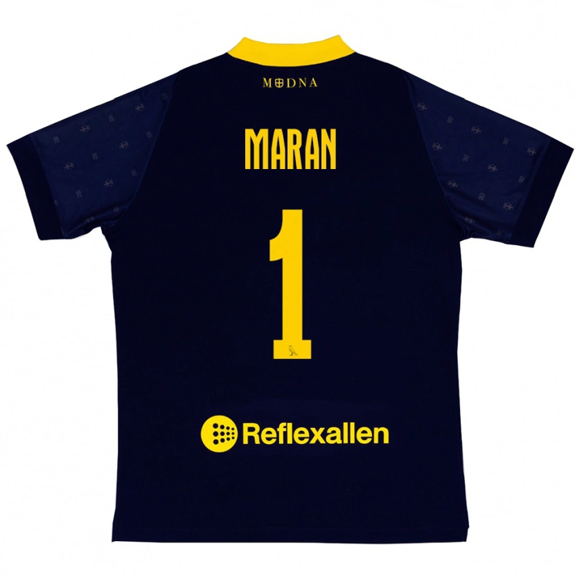 Danxen Herren Andrea Maran #1 Marineblau Gelb Auswärtstrikot Trikot 2025/26 T-Shirt Österreich