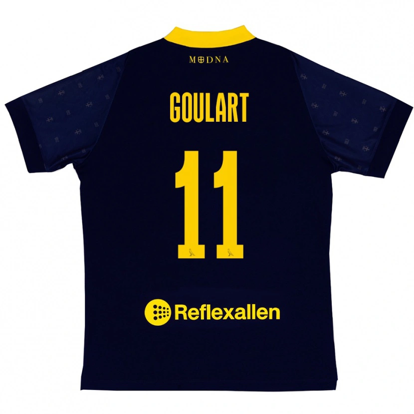 Danxen Herren Yago Goulart #11 Marineblau Gelb Auswärtstrikot Trikot 2025/26 T-Shirt Österreich