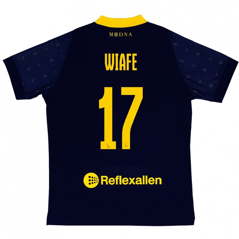 Danxen Herren Samuel Wiafe #17 Marineblau Gelb Auswärtstrikot Trikot 2025/26 T-Shirt Österreich