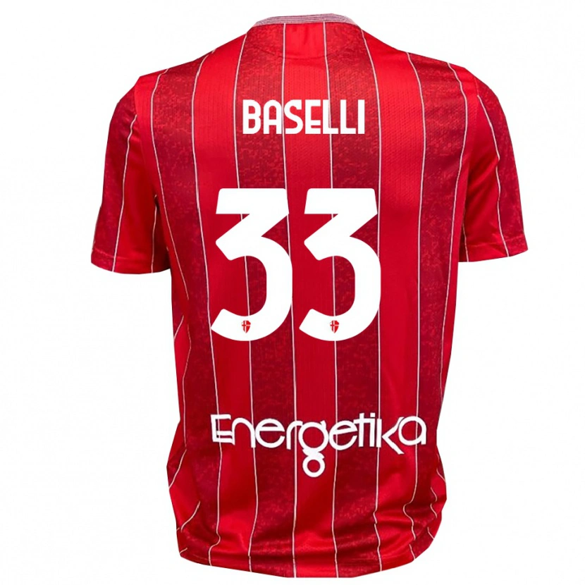 Danxen Herren Daniele Baselli #33 Rot Weiß Auswärtstrikot Trikot 2025/26 T-Shirt Österreich