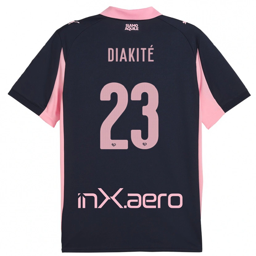 Danxen Herren Salim Diakité #23 Marineblau Pink Auswärtstrikot Trikot 2025/26 T-Shirt Österreich