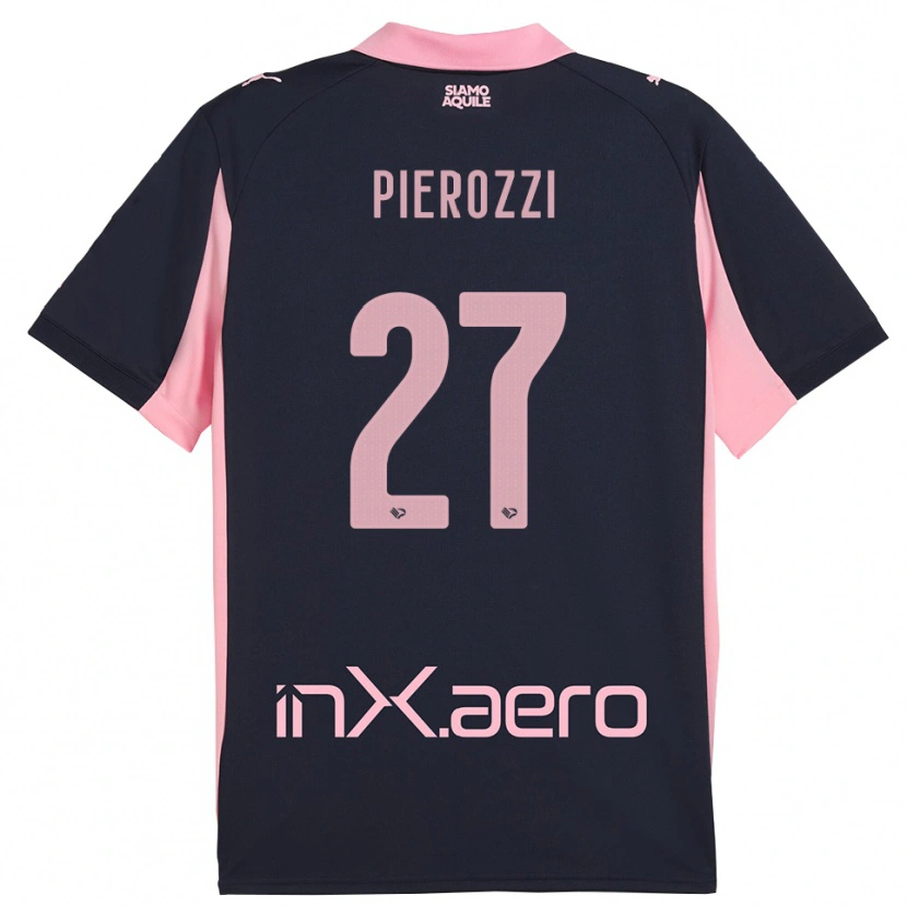 Danxen Herren Niccolò Pierozzi #27 Marineblau Pink Auswärtstrikot Trikot 2025/26 T-Shirt Österreich