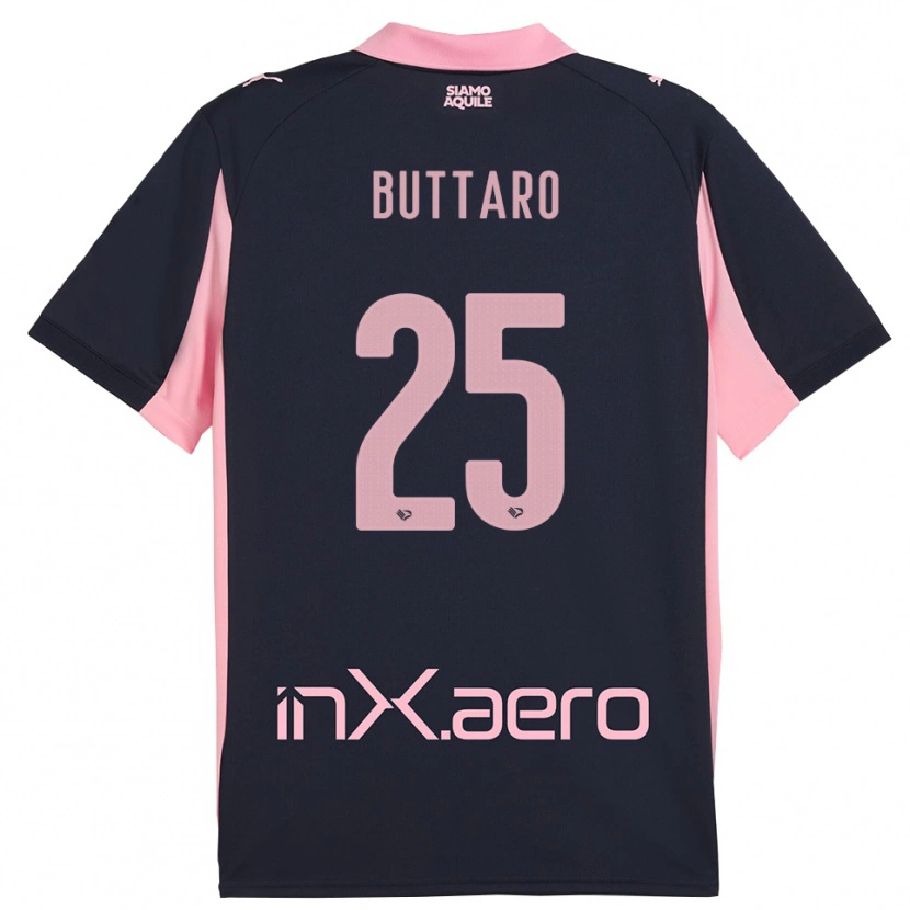 Danxen Herren Alessio Buttaro #25 Marineblau Pink Auswärtstrikot Trikot 2025/26 T-Shirt Österreich