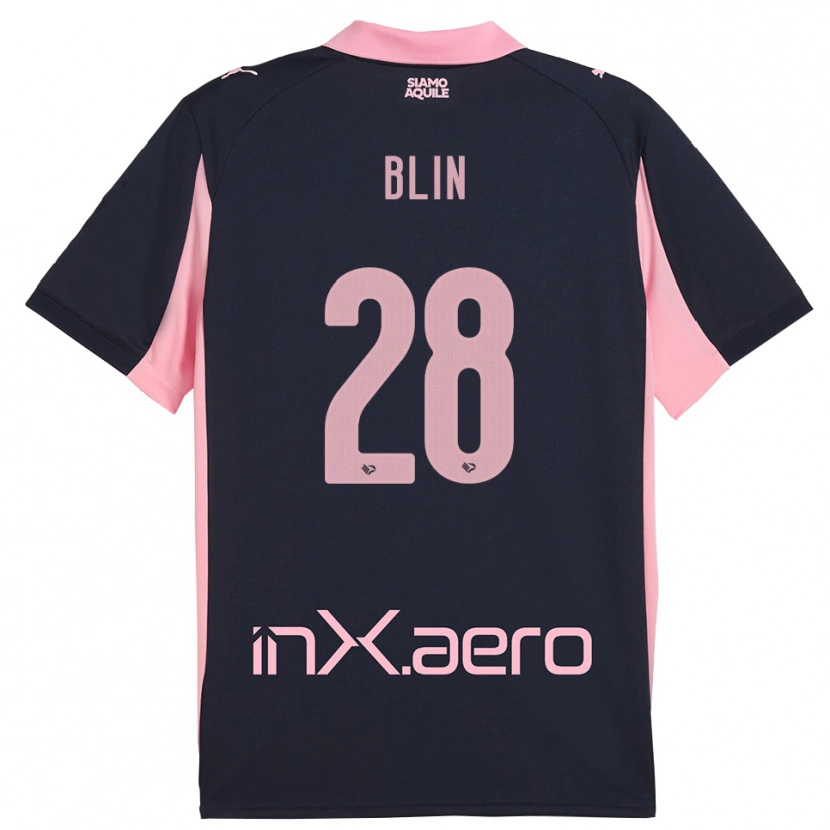 Danxen Herren Alexis Blin #28 Marineblau Pink Auswärtstrikot Trikot 2025/26 T-Shirt Österreich