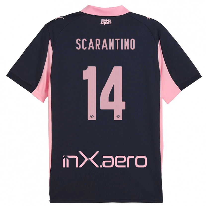 Danxen Herren Giorgio Scarantino #14 Marineblau Pink Auswärtstrikot Trikot 2025/26 T-Shirt Österreich