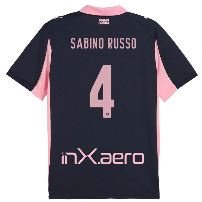 Danxen Herren Alessandro Sabino Russo #4 Marineblau Pink Auswärtstrikot Trikot 2025/26 T-Shirt Österreich