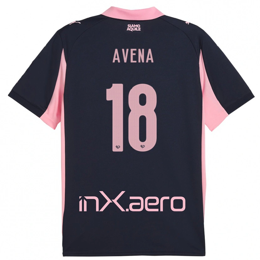 Danxen Herren Pietro Avena #18 Marineblau Pink Auswärtstrikot Trikot 2025/26 T-Shirt Österreich