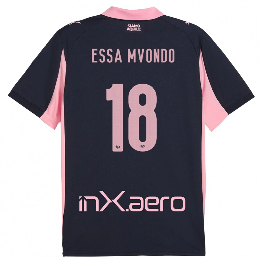 Danxen Herren Troy Evans Essa Mvondo #18 Marineblau Pink Auswärtstrikot Trikot 2025/26 T-Shirt Österreich