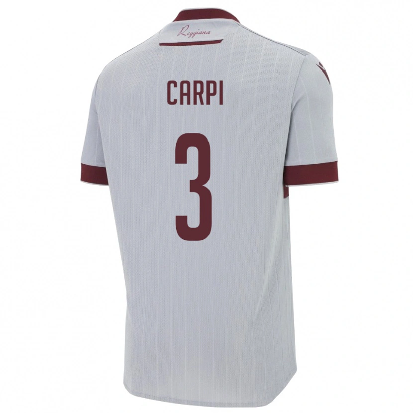 Danxen Herren Filippo Carpi #3 Burgund Weiß Auswärtstrikot Trikot 2025/26 T-Shirt Österreich