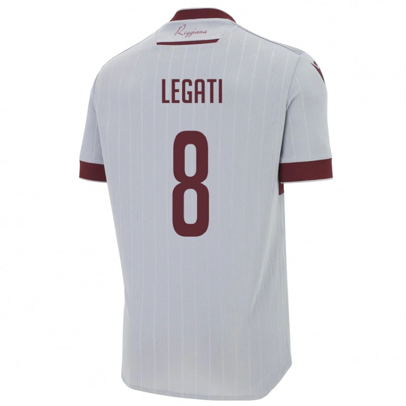 Danxen Herren Mattia Legati #8 Burgund Weiß Auswärtstrikot Trikot 2025/26 T-Shirt Österreich
