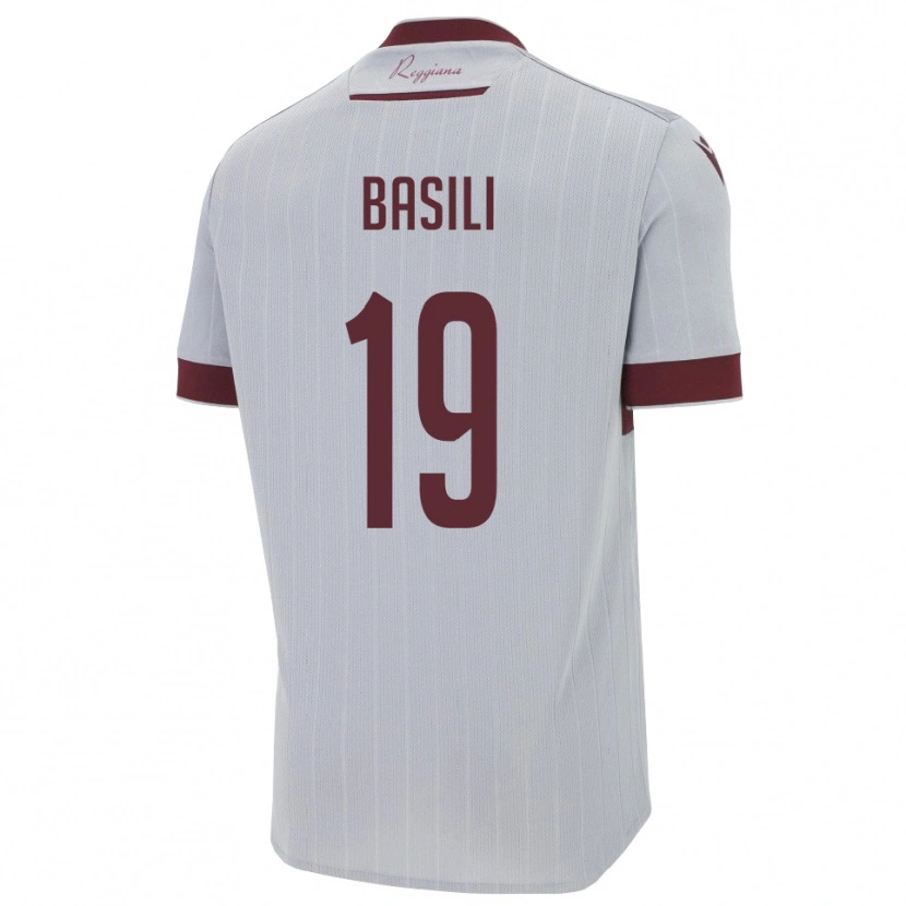 Danxen Herren Damiano Basili #19 Burgund Weiß Auswärtstrikot Trikot 2025/26 T-Shirt Österreich