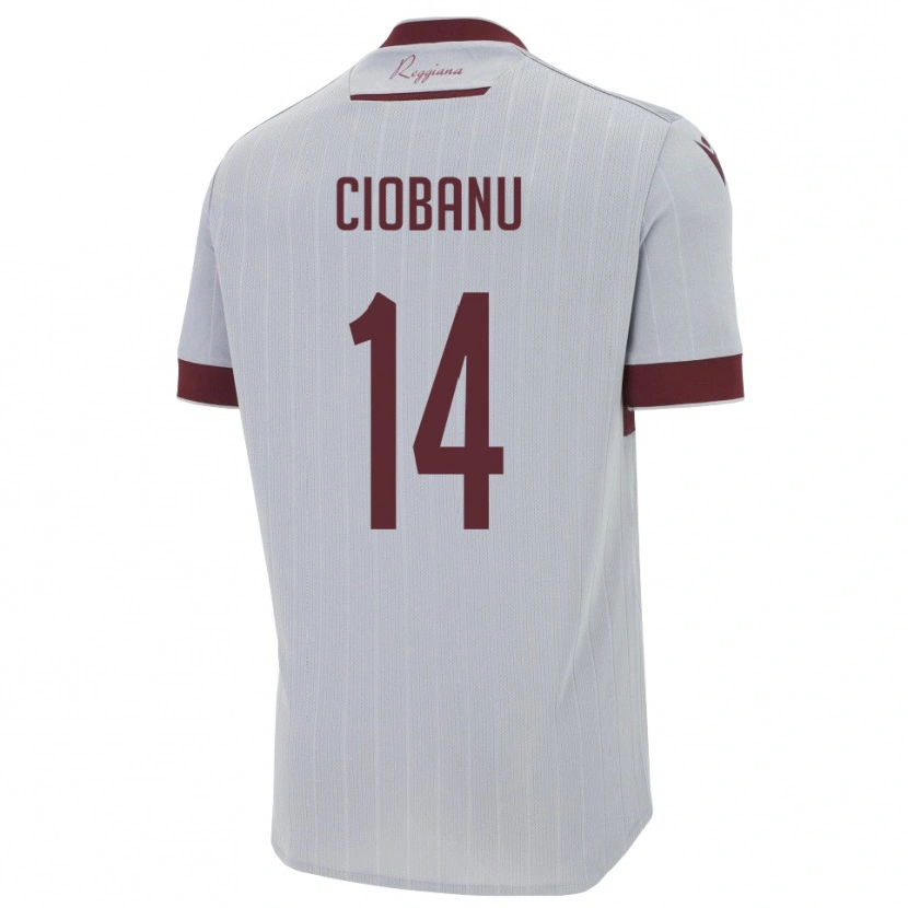 Danxen Herren Erick Ciobanu #14 Burgund Weiß Auswärtstrikot Trikot 2025/26 T-Shirt Österreich