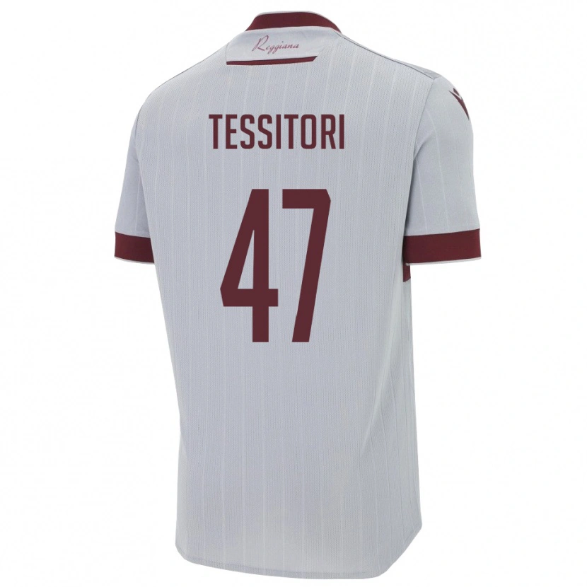 Danxen Herren Matteo Tessitori #47 Burgund Weiß Auswärtstrikot Trikot 2025/26 T-Shirt Österreich