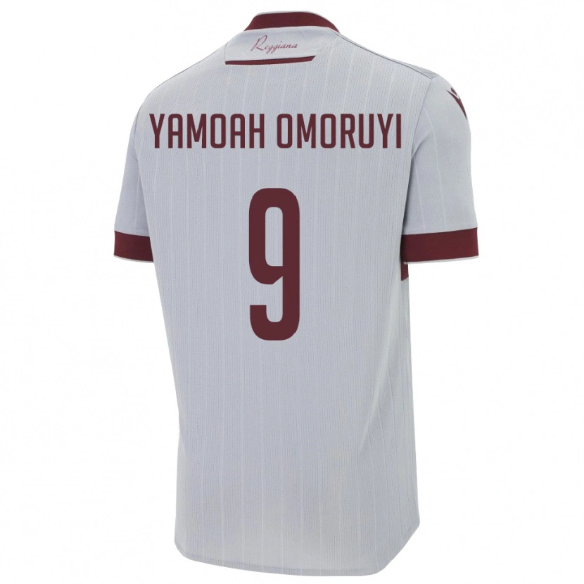 Danxen Herren Jeremiah Yamoah Omoruyi #9 Burgund Weiß Auswärtstrikot Trikot 2025/26 T-Shirt Österreich