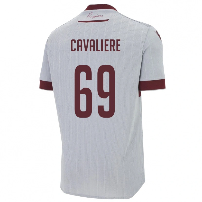 Danxen Herren Edoardo Cavaliere #69 Burgund Weiß Auswärtstrikot Trikot 2025/26 T-Shirt Österreich