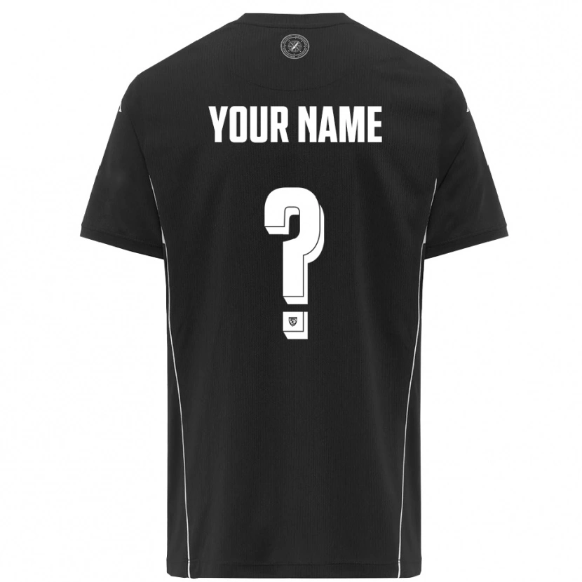Danxen Herren Ihren Namen #0 Schwarz Weiß Auswärtstrikot Trikot 2025/26 T-Shirt Österreich