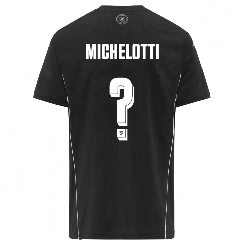 Danxen Herren Tommaso Michelotti #0 Schwarz Weiß Auswärtstrikot Trikot 2025/26 T-Shirt Österreich