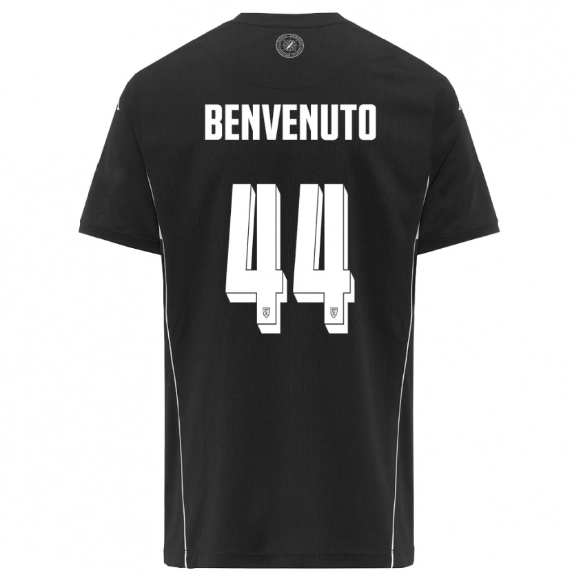 Danxen Herren Mattia Benvenuto #44 Schwarz Weiß Auswärtstrikot Trikot 2025/26 T-Shirt Österreich