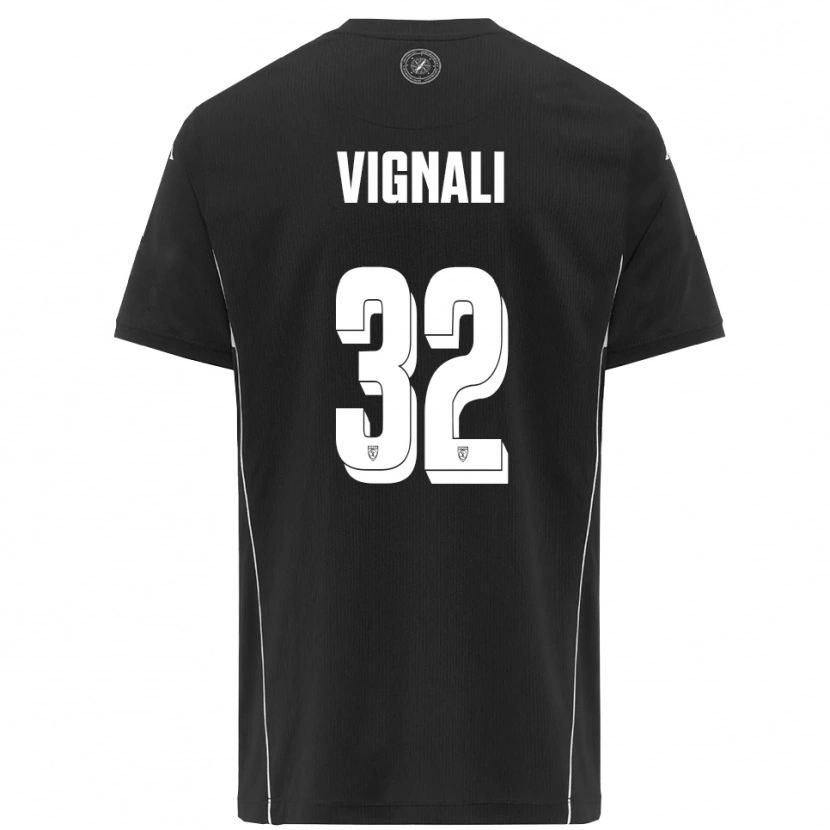 Danxen Herren Luca Vignali #32 Schwarz Weiß Auswärtstrikot Trikot 2025/26 T-Shirt Österreich